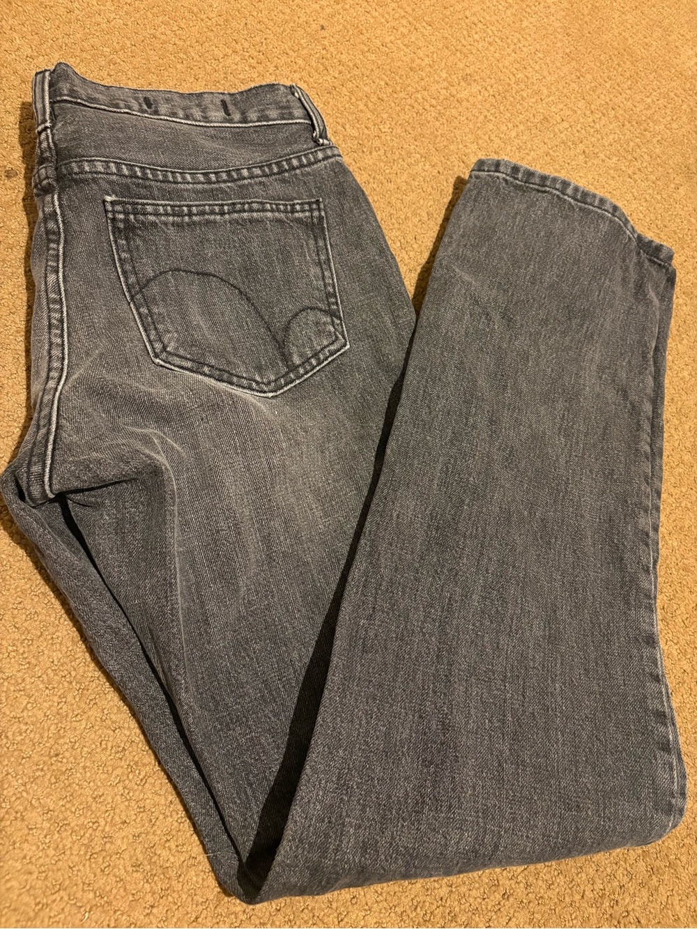 Gray Denim Red Engine jeans - Classic Straight Leg